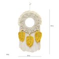 thumbnail image 2 of Tapiz para colgar en de macramé, decoración tejida, adorno decorativo hecho de Boho, sanía, borla bohemia para decoración Amarillo Colco Macramé Tela decorativa, 2 of 8