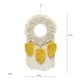 thumbnail image 2 of Tapiz elegante para colgar en la pared, estilo bohemio, adorno de algodón con borlas decorativas de macramé. Amarillo, 2 of 7