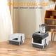 thumbnail image 4 of PHANCIR Caja de Arena para Gatos Cerrada, Plegable y Ligera con Cuchara para Arena, Fácil de Limpiar, Gris, 4 of 8