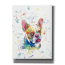 Epic Graffiti 'Colorful Watercolor French Bulldog 2' by Furbaby Affiliates, Canvas Wall Art, 12"x16"