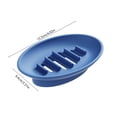 thumbnail image 3 of Linnome Self Draining Silicone Soap Dish Slotted Bar Soap Holder Non Slip Water Drain Tray for Bathroom Sink Shower Countertop Bath Accessory Storage, 3 of 6