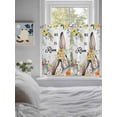 thumbnail image 3 of Easter Living Room Curtains 2 Panel, Easter Bunny Spring Watercolor He Is Risen Flowers Cafe Window Treatment, Farmhouse Bedroom Bathroom Kitchen Curtains Drapes 104"x54", 3 of 6