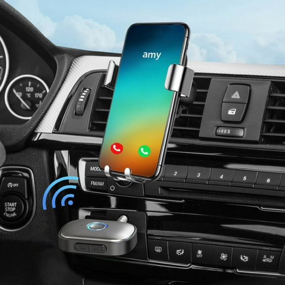 Bluetooth 5.3 Receiver | High-Definition Audio | AUX Adapter for Car Stereo, Headphones, Speakers | Hands-Free Calls | Built-in Mic | 120mAh Battery | Metal Plug | Type-C Charging