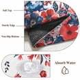thumbnail image 6 of Independence Day Round Area Rug 6Ft Washable Circle Rugs for Bathroom Office, Gnomes American Flag Red Blue Flowers Non-Slip Carpet Floor Mats Indoor Outdoor Carpet Runner Aesthetic Home Decor, 6 of 8