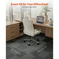 thumbnail image 2 of KFFKFF Office Chair Mat with Lip, 36 x 48-inch Durable Chair Mat, Easy to Maintain, Smooth Movement Carpet Protector for Home or Workspace, 2 of 9