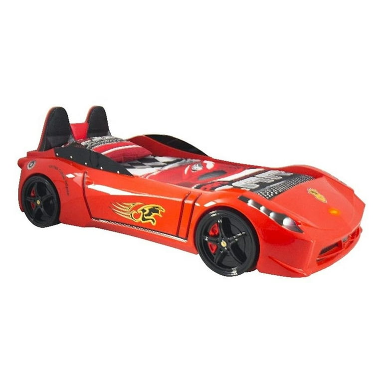 ベッドフレーム titi racer car bed Titi Racer Modern TT Twin Race Car Bed with Remote Control