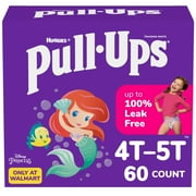 Pull-Ups Girls Potty Training Pants, 4T-5T (38-50 lbs), 60 Count (Select for More)