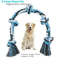 thumbnail image 5 of Bmag Dog Rope Toys for Medium and Large Dogs with 5 Knot Rope, Tough, Blue, 5 of 6