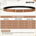 thumbnail image 6 of Skinny Reversible Belts for Women, Two-in-one Women Thin Belt for Dresses Jeans Pants with Gold Buckle, 6 of 6