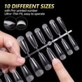 thumbnail image 3 of AIMEILI False Nail Tips, 432PCS Clear Matte Coffin Full Cover Nail Tips for Soak off Nail Extension, Acrylic False Press on Nails with Box for Nail Art Salon and Home DIY, 10 Sizes, 3 of 9