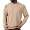 thumbnail image 2 of pstuiky camisa de manga larga para hombre, Suéter deportivo informal de manga larga con cuello redondo y color liso para hombre Tops de hombre xl, 2 of 9