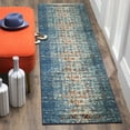 thumbnail image 4 of SAFAVIEH Monaco Annabelle Vintage Area Rug, Blue/Ivory, 6'7" x 9'2", 4 of 11