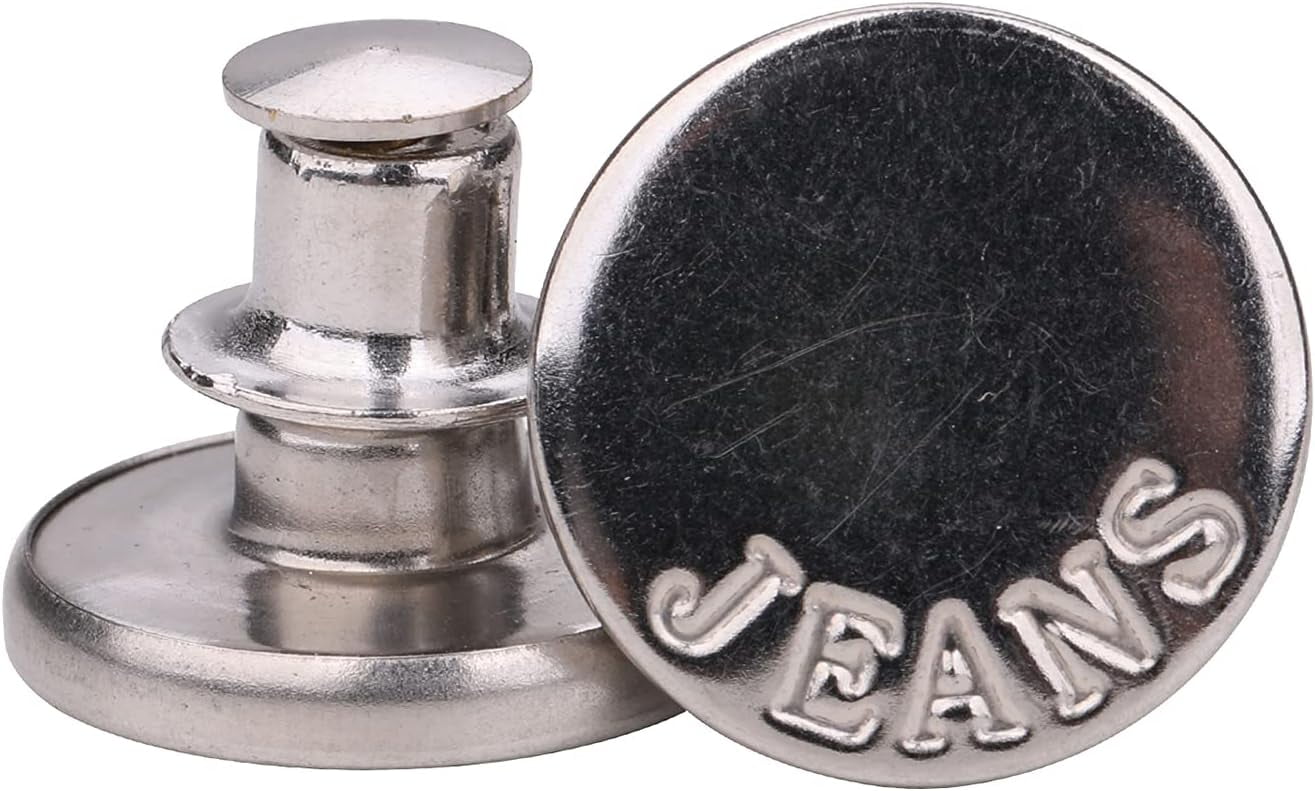 Trimming Shop Jeans Button Hammer on 20mm Brass Tack Fasteners with  Aluminium Back Pin (Gunmetal, 100pcs) 