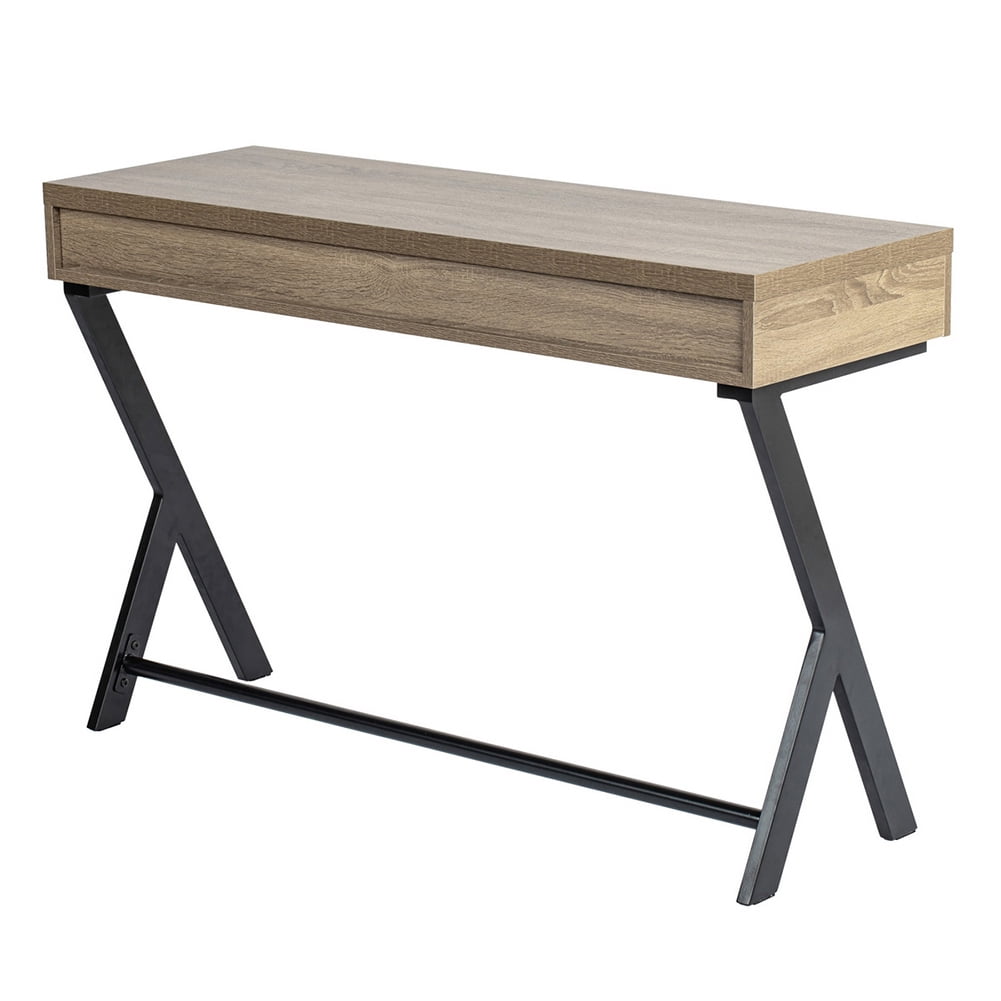 Kepooman Study Computer Desk, Home Office Writing Small Desk, Light Brown Kepooman Study Computer Desk, Home Office Writing Small Desk, Light Brown