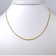 thumbnail image 3 of 10K Yellow Gold 1.5mm Miami Cuban Chain, FREE Microfiber Cloth, Solid Gourmette Curb Link Mens Womens Necklace, Giorgio Bergamo, 3 of 7