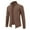 Coffee, variant on JUSLIO Winter Coats for Men Casual Pockets Long Sleeve Zipper Coat Standing Collar Casual Jackets Fleece Coats Brown L