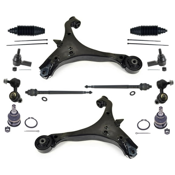 Front Lower Control Arms Tie Rods Links & Ball Joints For Acura RSX 2002-2004