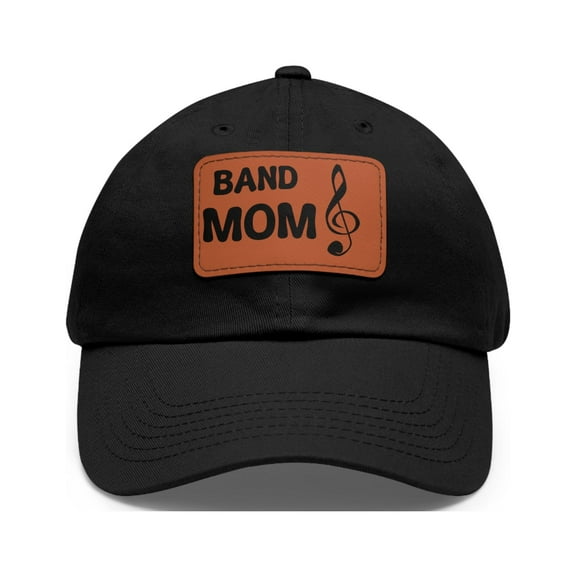 Band Mom Hat Cap Strap Back Marching Band Treble Clef Music