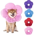 thumbnail image 2 of Pet Recovery Collar - Resizable Soft Fabric - Adjustable Comfortable Firm Stitching - Anti-scratch Prevent Infection - Flower Shape Thicken Sponge Grooming Circle, 2 of 8