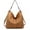 Tan, variant on Hobo Bag for Women Large Capacity Shoulder Bag Soft Leather with decorative studs
