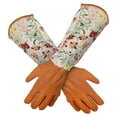 thumbnail image 1 of Guantes de jardín de cuero a prueba de espinas, guantelete de trabajo para mujer Sincero Hogar, 1 of 2
