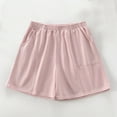 thumbnail image 2 of MIUOWANP Oversize Women's Shorts with Pockets Lightweight Relaxed Fit Sports and Casual Short Shorts Size XL(10)Pink, 2 of 8