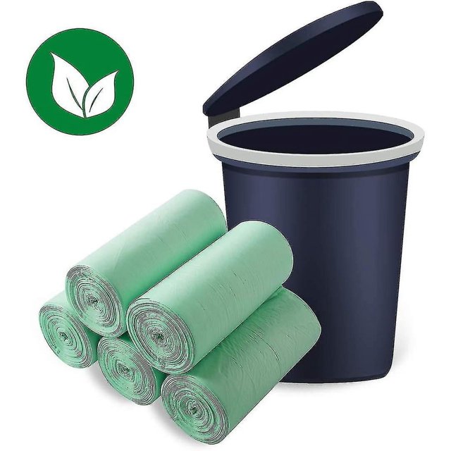 Bolsas de basura YUANXCMXG 100% reciclables 20L 150 piezas verde