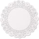 thumbnail image 1 of 150 manteles individuales redondos de encaje de papel – manteles individuales desechables decorativos blancos de 12.0 in; Hecho en Canadá, 1 of 5