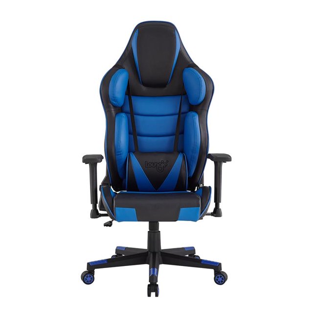 Posh Living Joann Faux Leather Game Chair Navy