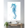 thumbnail image 2 of Seahorse Painting Seahorse Art Seahorse Watercolour Painting By Syman Kaye - Modern Seahorse Art Poster Wall Art, Modern Wall Decor For Living Room Bedroom, 16x24 UNFRAMED, 2 of 3