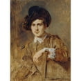 thumbnail image 2 of Heinrich von Angeli 19x24 Gold Ornate Framed and Double Matted Museum Art Print Titled - Franz Ritter Von Gambold (1890), 2 of 4
