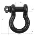 thumbnail image 2 of Robbor Shackles 3/4"(2 Pack) D-Ring Shackle Rugged 28.5 Ton (57,000 Lbs) Maximum Break Strength Heavy Duty Tow Shackles Perfect Shackle work with Tow Strap, Winch, Off-Road Jeep Truck Vehicle Recovery, 2 of 7