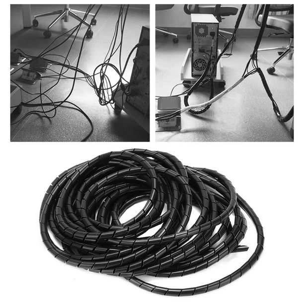 Cable De Envoltura De Alambre En Espiral, Textura Suave Manguera De Envoltura De Alambre En Espiral Cubierta De Envoltura De Alambre En Espiral Para Cableado En Sala De