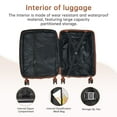 thumbnail image 3 of 5 Piece Luggage Sets Hardshell Babyqueen Nesting Spinner Suitcases with Carry on Checked Duffel and Toiletry Bag TSA Lock Lightweight for School Family Travel, 3 of 11