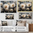 thumbnail image 4 of Designart "White Teal Dandelion Euphony I" Floral Wall Art Living Room, 4 of 5