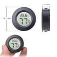 thumbnail image 2 of 4pcs Mini Hygrometer Thermometer Indoor Outdoor Round Humidity Meter Temperature Gauge Humidity Sensor Fahrenheit Switchable Celsius Monitor for Humidor Reptile Jars 3D Printer, 2 of 6