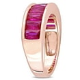 thumbnail image 3 of Everly Women's Created Ruby Rose Gold Plated Ring, 3 of 8