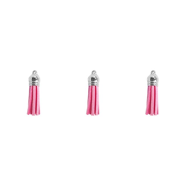 Advancent 28 piezas bolso llavero encantos creativo Simple bolso decoración llavero borla adorno DIY accesorio para bolsos llaves rosa Rosado 3Conjunto