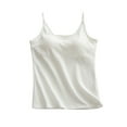 thumbnail image 2 of Pijama de manga corta para mujer, transpirable, con cuello en V, con tirantes, sin mangas y blusa de poliéster., 2 of 3