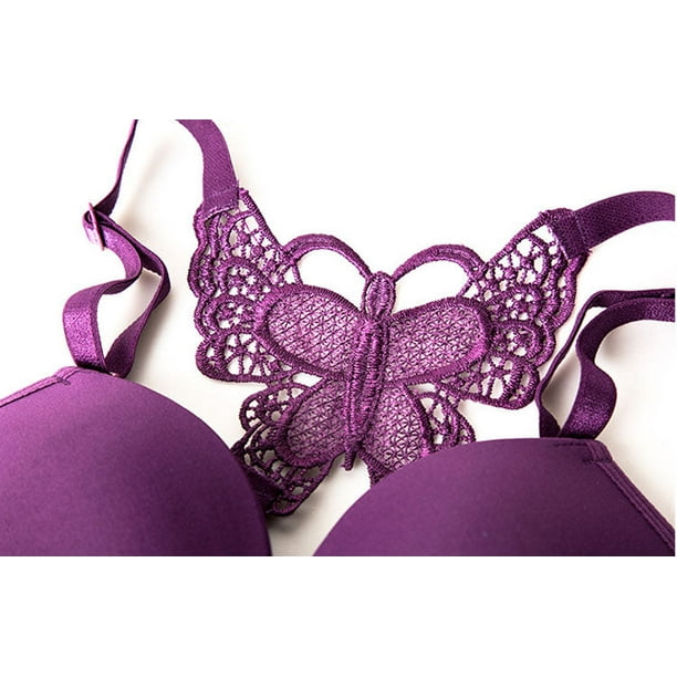 Women Fashion Bra Brasier Sexy Lingerie Push Up Butterfly Lace Underwear