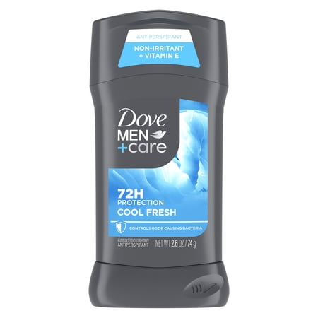 Dove Men+Care Antiperspirant Deodorant For A Long-Lasting Aqua Scent Cool Fresh With 72H Protection ,2.6 oz