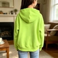 thumbnail image 4 of Domzest Boy & Girls Oversized Zip Up Hoodie Casual Long Sleeve Drawstring Hooded Sweatshirt with Pockets 2026 Basic Hooded Dailywear Green 160 Age:13-14Y, 4 of 4