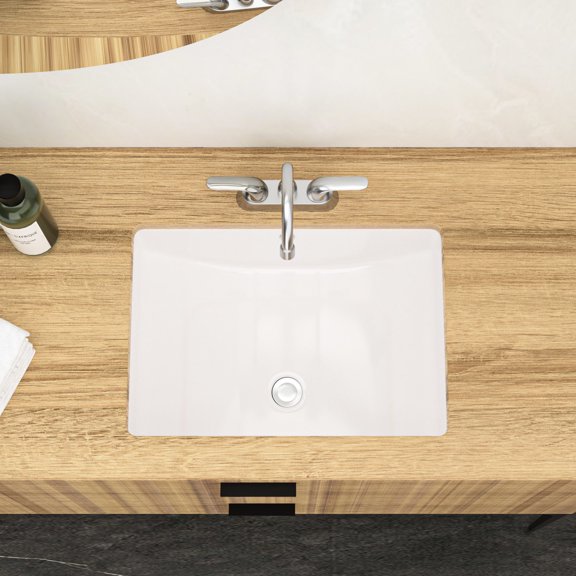 19.7"x14" Ceramic Rectangular / Acid Resistant & Overflow Function / Indoor or Outdoor Restroom