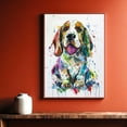 thumbnail image 5 of Basset Fauvede Bretagne Canvas Wall Art, Modern Cute Colorful Basset Fauvede Bretagne Canvas Dog Art Pictures Wall Decor for Kids Bedroom Decoration Unframed 8x12 inches, 5 of 5