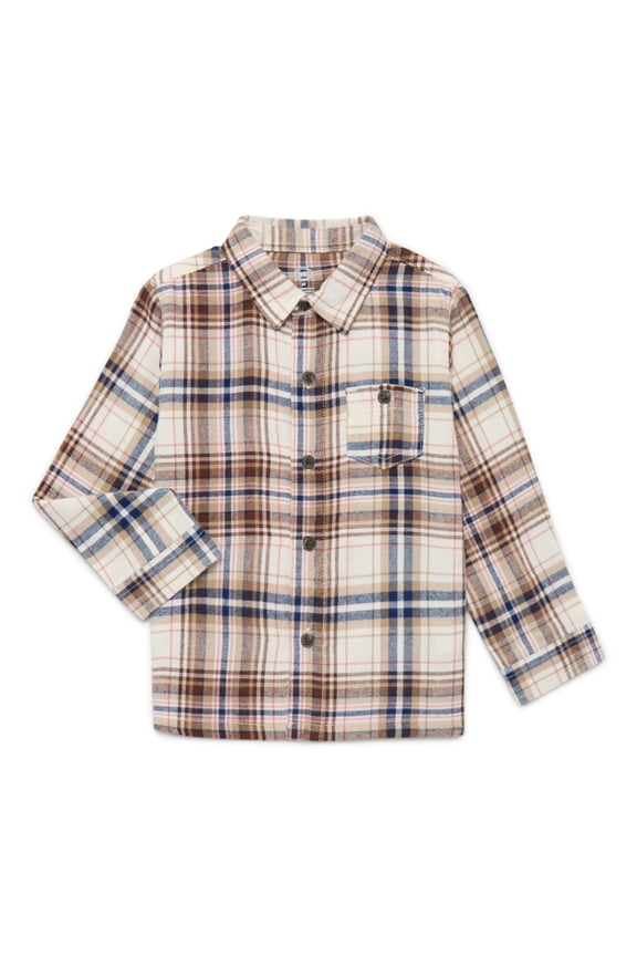 Toddler Boy's Flannel Shirt, Sizes 12M-5T