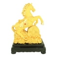 thumbnail image 3 of 14 Inch Chinese Feng Shui Golden Horse Statue for Wealth, 3 of 4
