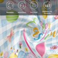 thumbnail image 6 of Happy Easter Cloth Napkins, Spring Watercolor Bunny Eggs Flower Blue Plaid Washable and Reusable Dinner Napkins Set of 6, Table Napkin for Kitchen Party Birthday Wedding Hotel Housewarming 20"x20", 6 of 9