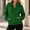 Green, variant on Fall Sweatshirts for Women Button Stand Collar Long Sleeve Pullover