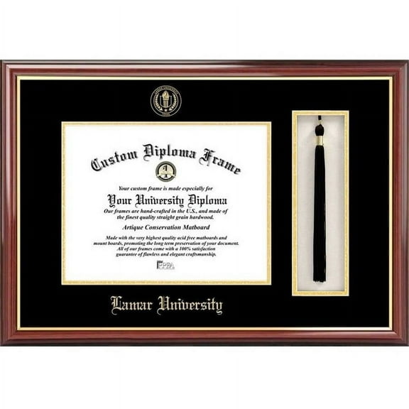 Lamar University 11" x 14" Tassel Box and Diploma Frame