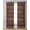 Brown, variant on Dark Brown Wooden Sheer Curtains 84 Inch Length 2 Panels Set for Living Room/Bedroom, Vintage Western Country Wooden Board Kitchen Curtains Grommet Semi-Sheer Curtains Window Treatments 52"x84"x2